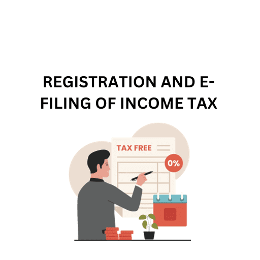 REGISTRATION AND E FILING OF INCOME